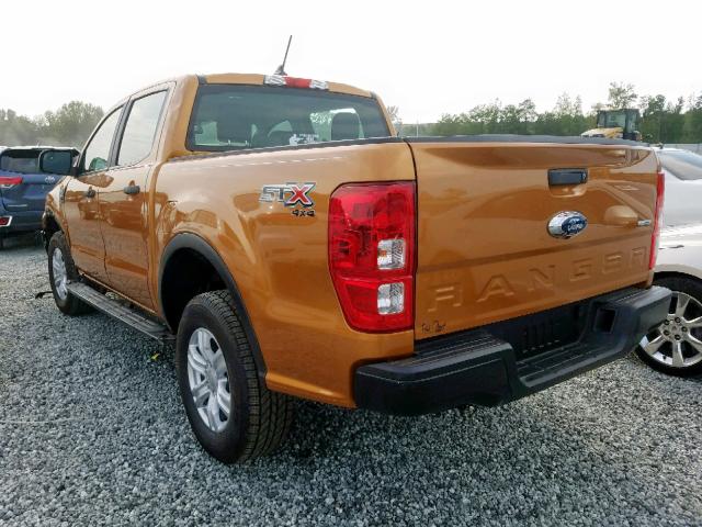 1FTER4FH7KLA33434 - 2019 FORD RANGER SUP ORANGE photo 3