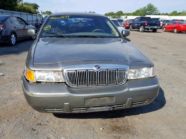 2MEFM74W11X639348 - 2001 MERCURY GRAND MARQ GRAY photo 9