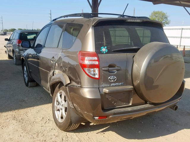 JTMZF31V095000825 - 2009 TOYOTA RAV4 LIMIT BROWN photo 3