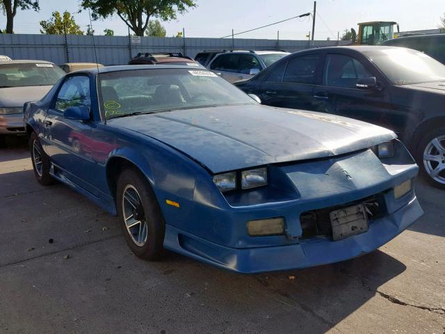 1G1FP23T3NL160069 - 1992 CHEVROLET CAMARO RS BLUE photo 1