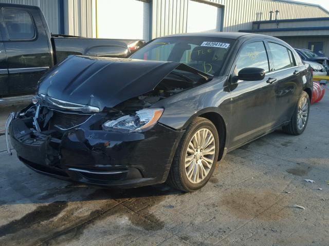 1C3CCBAB1CN256868 - 2012 CHRYSLER 200 LX BLACK photo 2