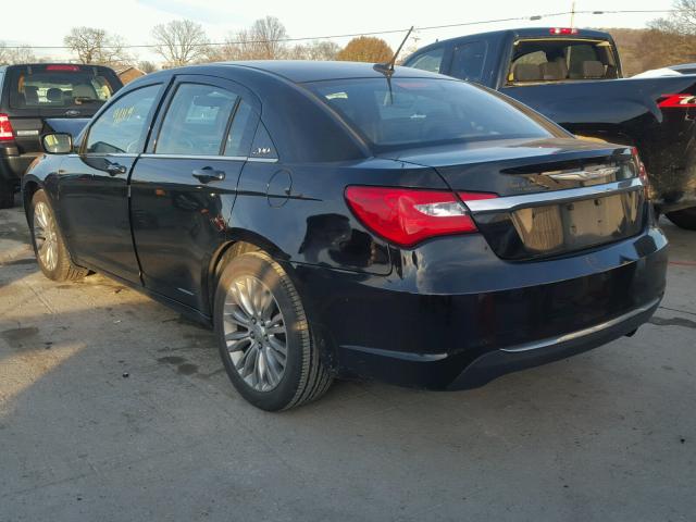 1C3CCBAB1CN256868 - 2012 CHRYSLER 200 LX BLACK photo 3