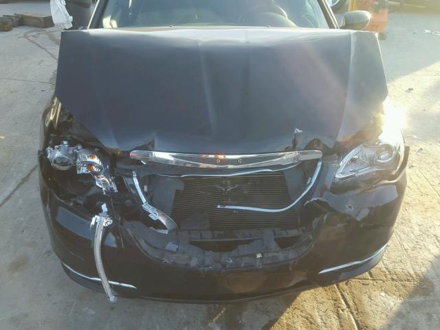 1C3CCBAB1CN256868 - 2012 CHRYSLER 200 LX BLACK photo 7