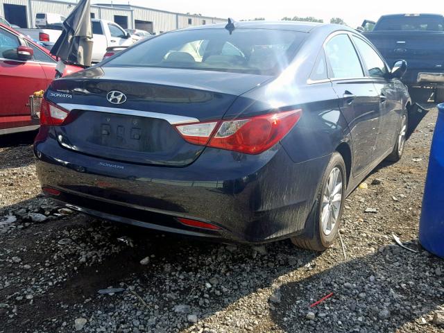 5NPEB4AC8DH799034 - 2013 HYUNDAI SONATA GLS BLUE photo 4