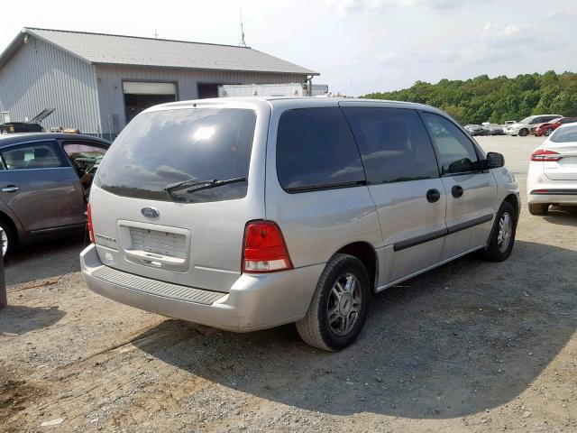 2FMDA50625BA00406 - 2005 FORD FREESTAR S SILVER photo 4