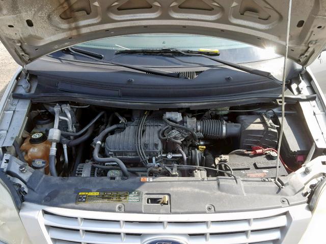 2FMDA50625BA00406 - 2005 FORD FREESTAR S SILVER photo 7