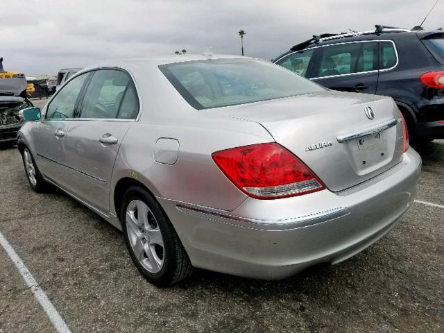 JH4KB16575C002781 - 2005 ACURA RL SILVER photo 3