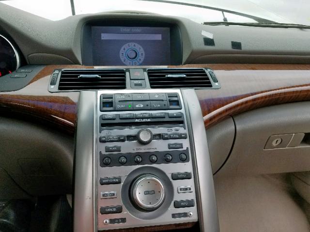 JH4KB16575C002781 - 2005 ACURA RL SILVER photo 9