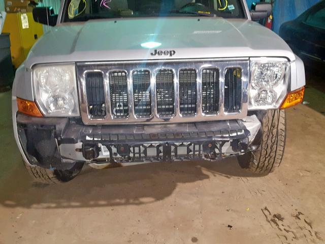 1J8HG58P47C529370 - 2007 JEEP COMMANDER ვერცხლისფერი ფოტო 9