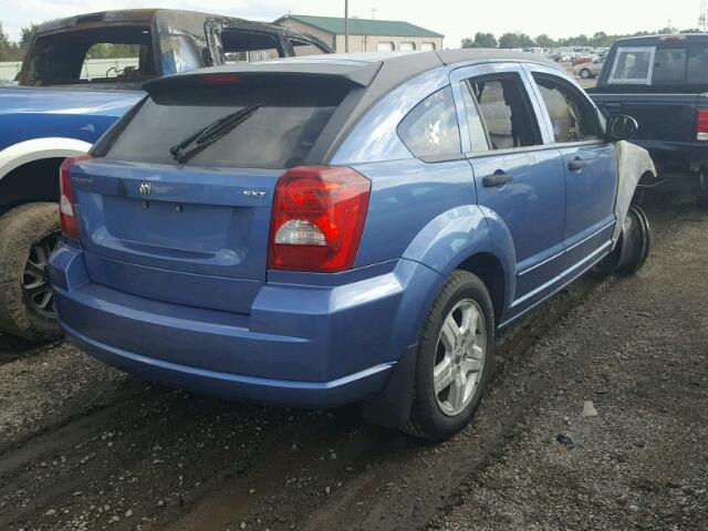 1B3HB48B37D247043 - 2007 DODGE CALIBER SX BURN photo 4