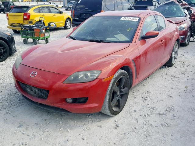 JM1FE173240113679 - 2004 MAZDA RX8 RED photo 2