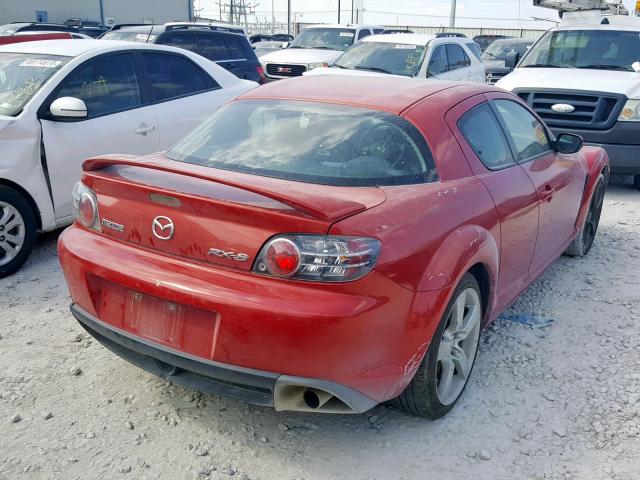 JM1FE173240113679 - 2004 MAZDA RX8 RED photo 4