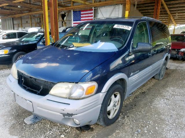 1GMDX03E9YD200427 - 2000 PONTIAC MONTANA BLUE photo 2