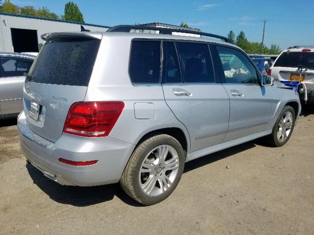 WDCGG0EB9FG416613 - 2015 MERCEDES-BENZ GLK 250 BL SILVER photo 4