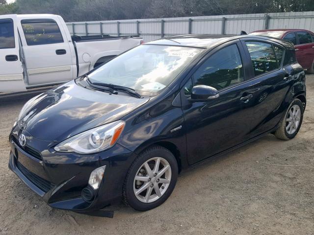 JTDKDTB34F1094148 - 2015 TOYOTA PRIUS C BLACK photo 2