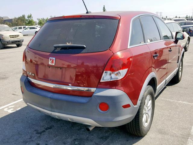 3GSCL33P29S544976 - 2009 SATURN VUE XE RED photo 4