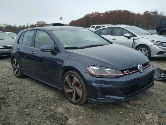 3VW447AU1JM257924 - 2018 VOLKSWAGEN GTI S/SE GRAY photo 1