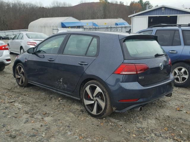 3VW447AU1JM257924 - 2018 VOLKSWAGEN GTI S/SE GRAY photo 3