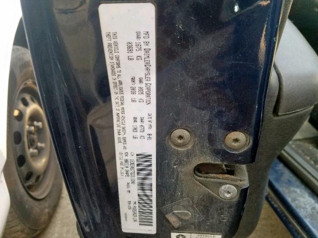 1B3ES46C72D510240 - 2002 DODGE NEON SE BLUE photo 10