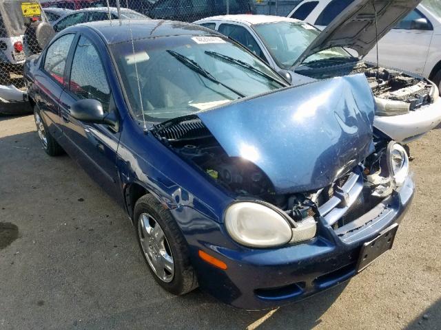 1B3ES46C72D510240 - 2002 DODGE NEON SE BLUE photo 9