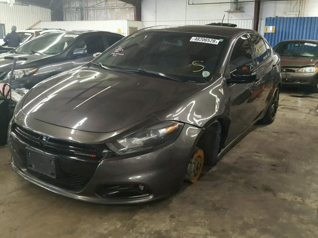 1C3CDFBB5FD337790 - 2015 DODGE DART SXT GRAY photo 2