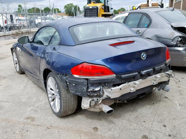 WBALM73519E165022 - 2009 BMW Z4 SDRIVE3 BLUE photo 3
