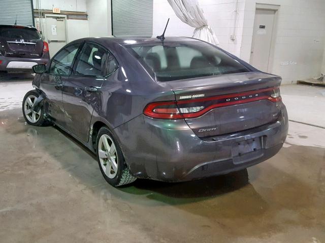 1C3CDFBB4FD380422 - 2015 DODGE DART SXT GRAY photo 3