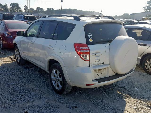 JTMYF4DV7A5020328 - 2010 TOYOTA RAV4 LIMIT WHITE photo 3