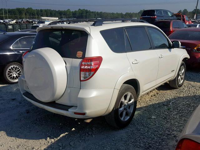 JTMYF4DV7A5020328 - 2010 TOYOTA RAV4 LIMIT WHITE photo 4