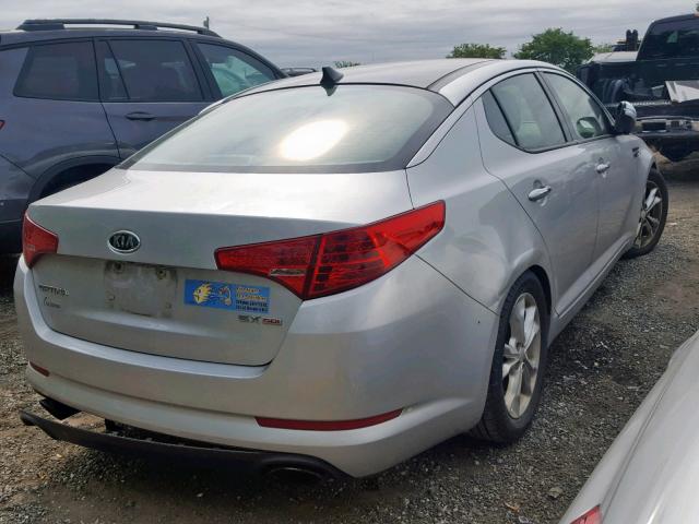 5XXGN4A75CG048518 - 2012 KIA OPTIMA EX SILVER photo 4