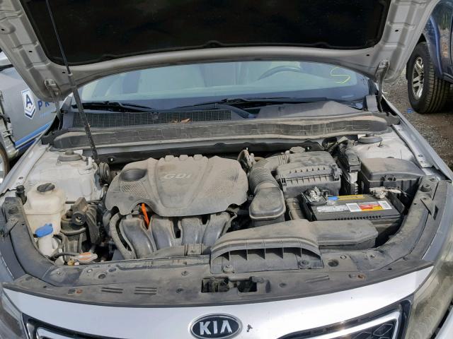 5XXGN4A75CG048518 - 2012 KIA OPTIMA EX SILVER photo 7