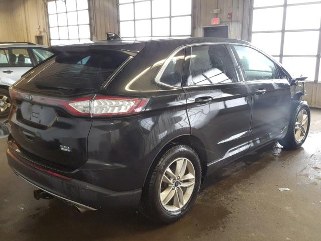 2FMTK4J90FBB31847 - 2015 FORD EDGE SEL BLACK photo 4