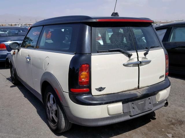 WMWML33568TN67063 - 2008 MINI COOPER CLU BEIGE photo 3