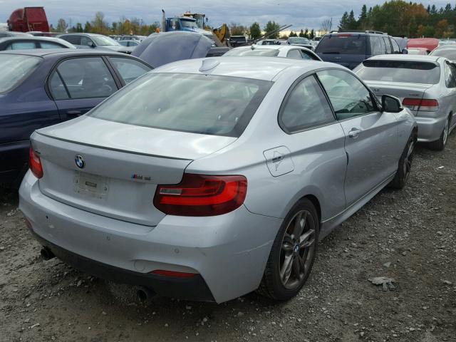 WBA1J9C57FVX98910 - 2015 BMW M235XI SILVER photo 4