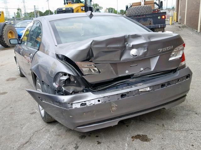 WBAHL835X6DT04838 - 2006 BMW 750 I GRAY photo 3