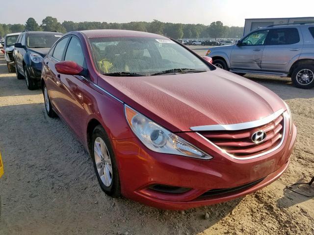 5NPEB4AC3DH716917 - 2013 HYUNDAI SONATA GLS RED photo 1