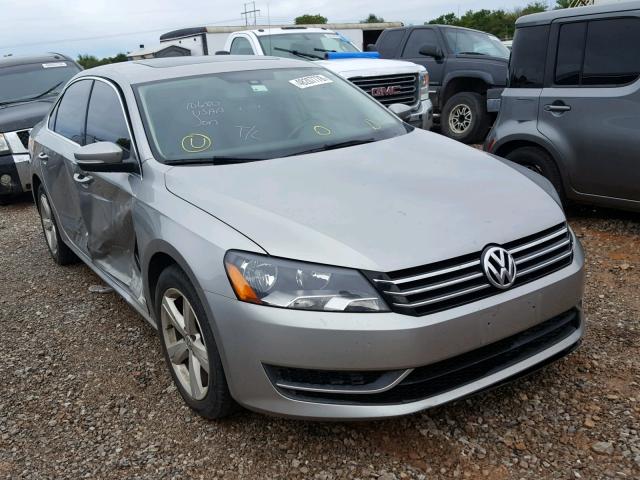 1VWBH7A3XDC009373 - 2013 VOLKSWAGEN PASSAT SE SILVER photo 1