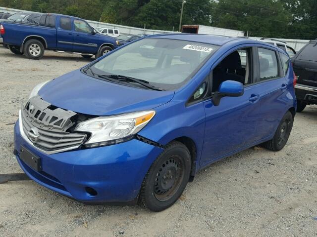 3N1CE2CP2EL411173 - 2014 NISSAN VERSA NOTE BLUE photo 2