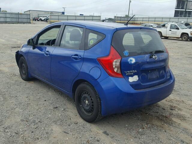 3N1CE2CP2EL411173 - 2014 NISSAN VERSA NOTE BLUE photo 3