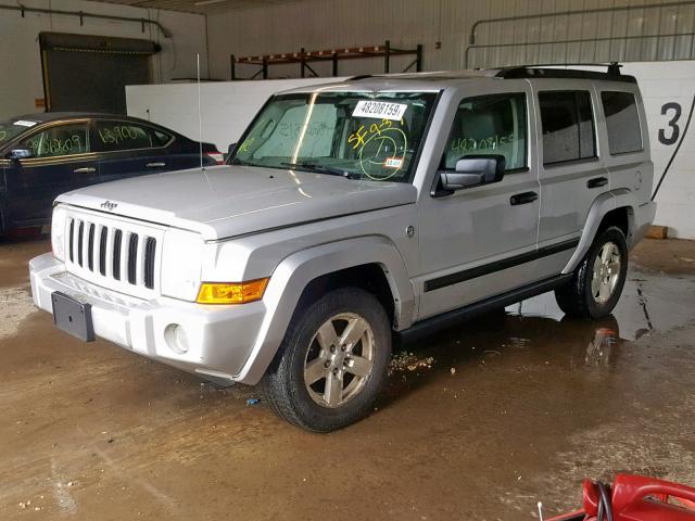1J8HG48N46C365481 - 2006 JEEP COMMANDER ვერცხლისფერი ფოტო 2