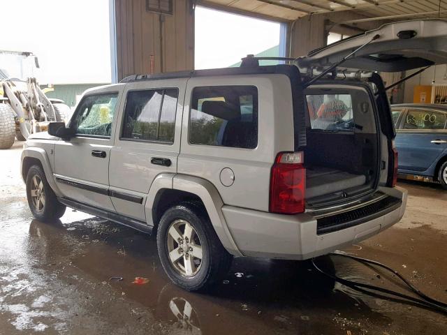 1J8HG48N46C365481 - 2006 JEEP COMMANDER ვერცხლისფერი ფოტო 3