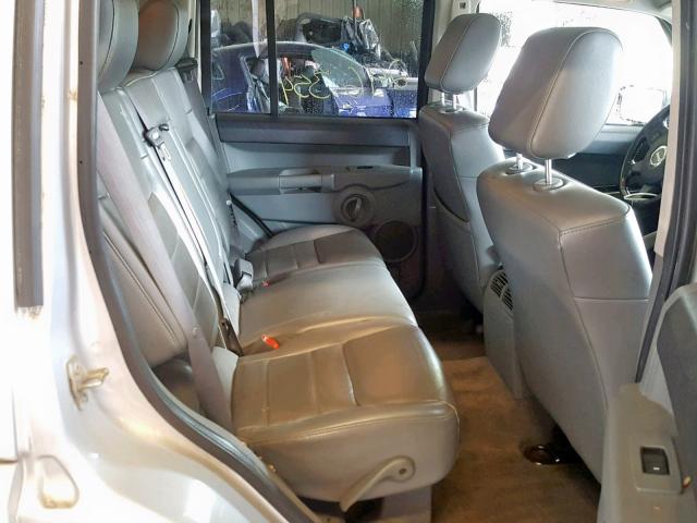 1J8HG48N46C365481 - 2006 JEEP COMMANDER ვერცხლისფერი ფოტო 6
