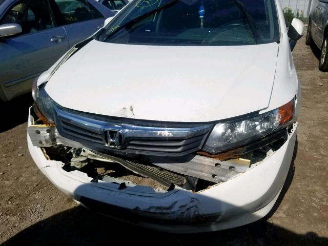 2HGFB2F48CH118552 - 2012 HONDA CIVIC LX WHITE photo 9