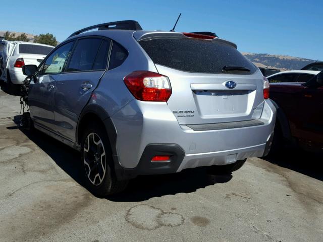 JF2GPABC1HH256556 - 2017 SUBARU CROSSTREK SILVER photo 3