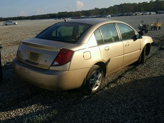 1G8AJ58F97Z176939 - 2007 SATURN ION LEVEL GOLD photo 4