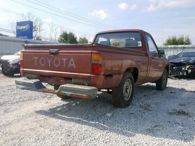 JT4RN50R6H0320469 - 1987 TOYOTA PICKUP 1/2 MAROON photo 4