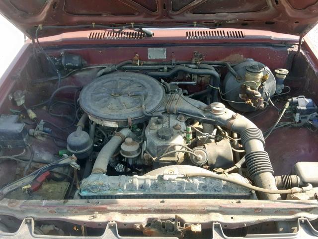 JT4RN50R6H0320469 - 1987 TOYOTA PICKUP 1/2 MAROON photo 7