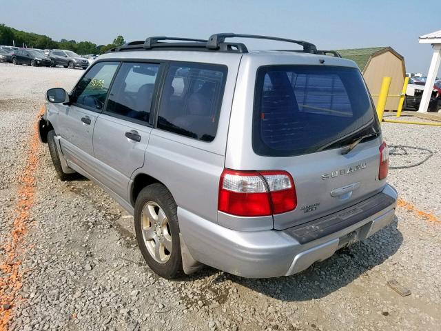 JF1SF65652H708746 - 2002 SUBARU FORESTER S SILVER photo 3