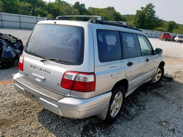 JF1SF65652H708746 - 2002 SUBARU FORESTER S SILVER photo 4