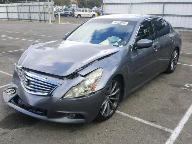 JN1CV6AP6CM620171 - 2012 INFINITI G37 BASE GRAY photo 2